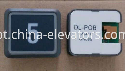 Black Ultrathin Push Button for Hitachi Elevators DL-POB